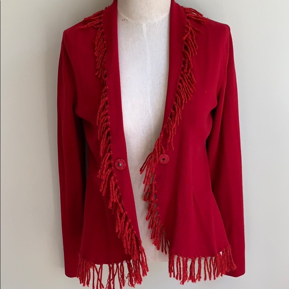 Red sweater size 4 - Picture 4 of 9